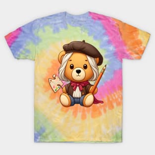 Cute Painter Bear Kawaii T-Shirt